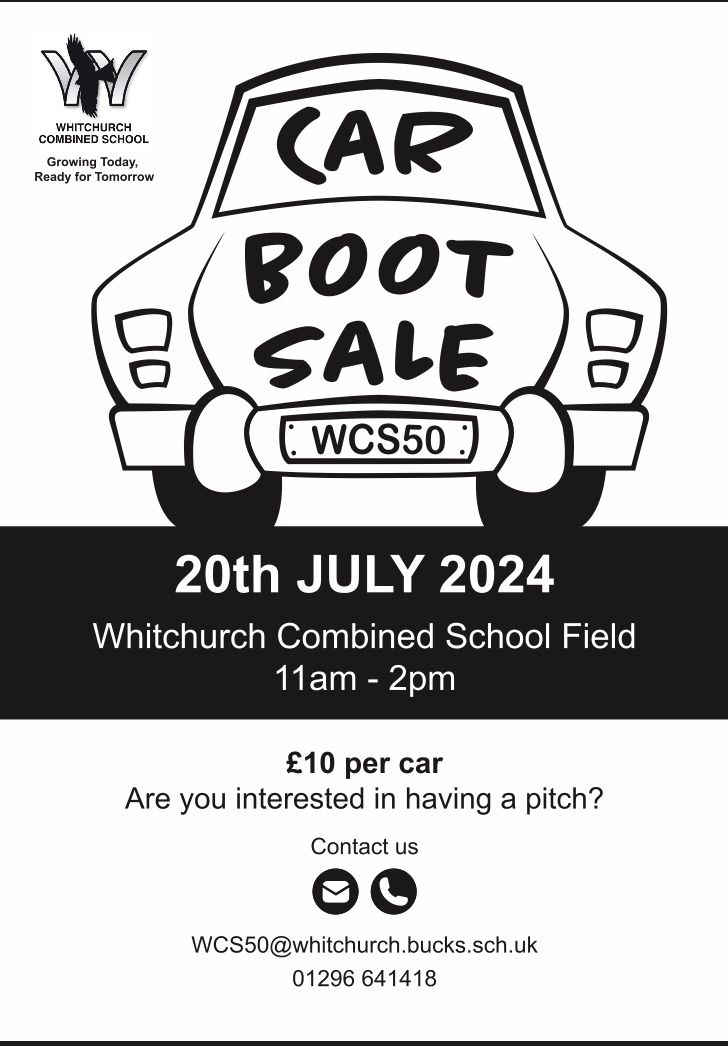 WCS - Carboot Sale - Saturday 20th July