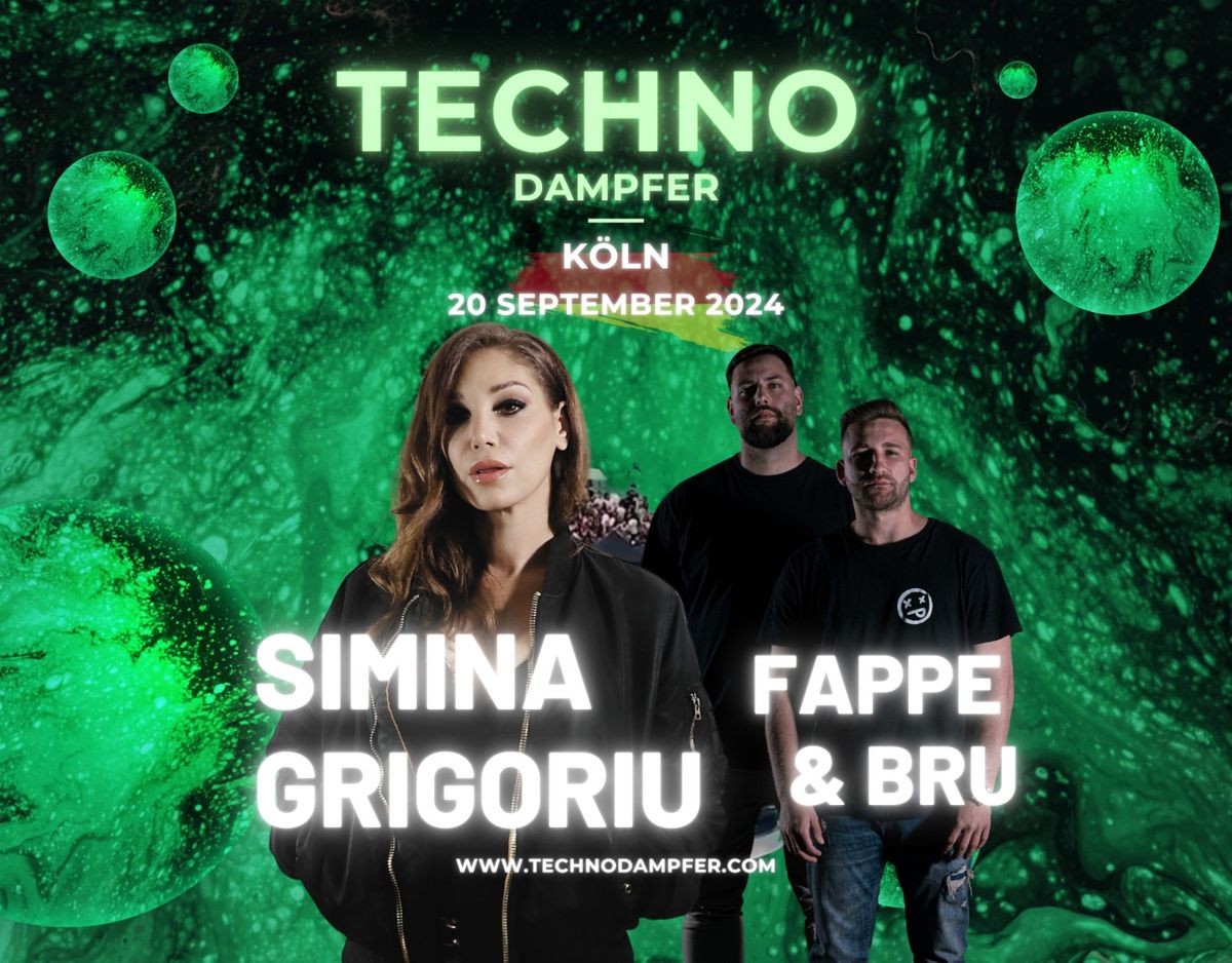 Techno Dampfer w\/ SIMINA GRIGORIU & FAPPE & BRU K\u00f6ln I 20. September