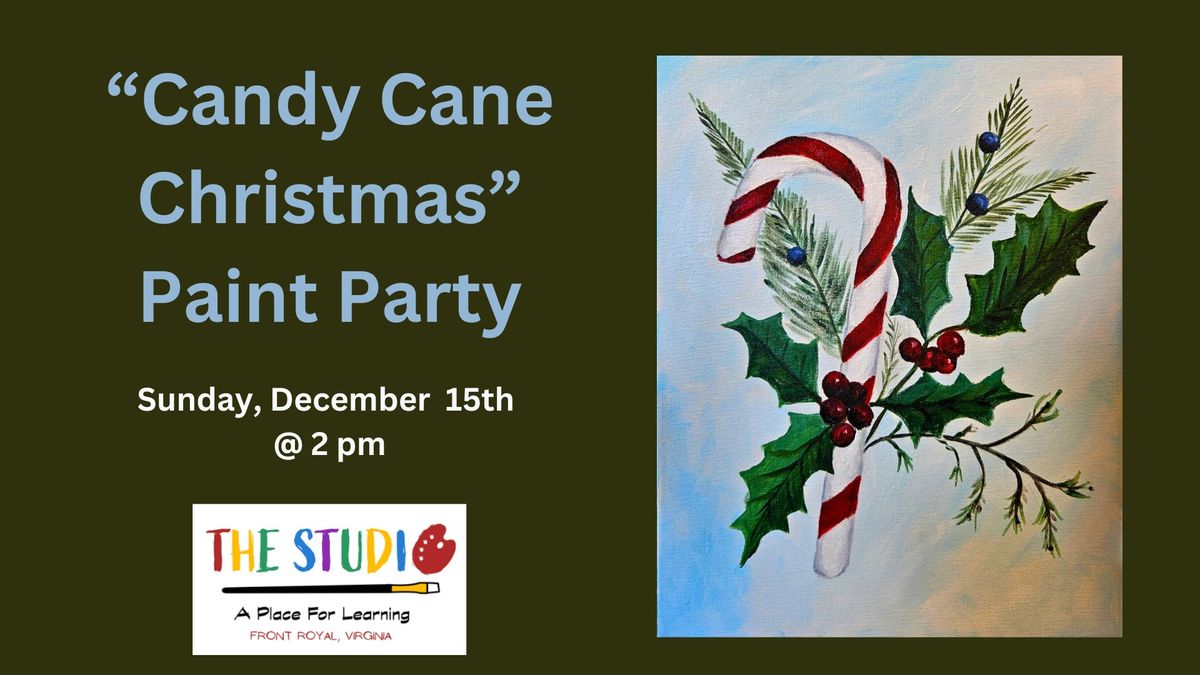 Candy Cane Christmas Paint Party