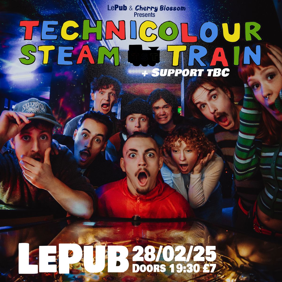 Technicolour Steam Train