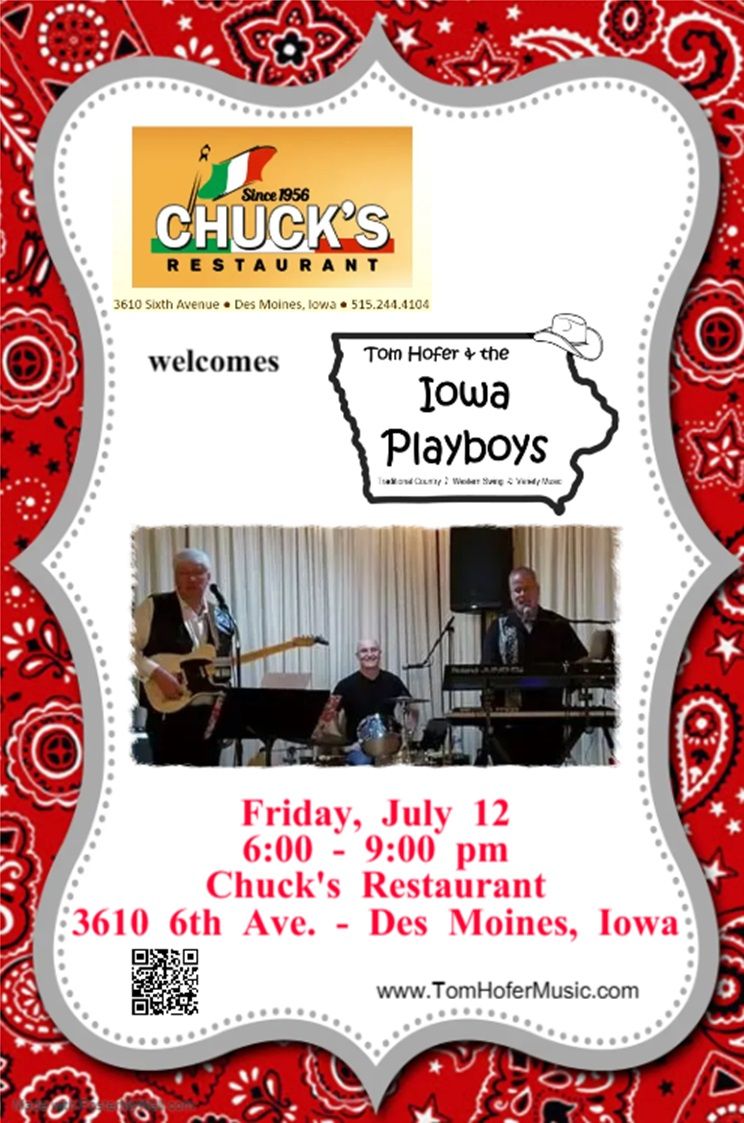 Tom Hofer & The Iowa Playboys return to Chuck's