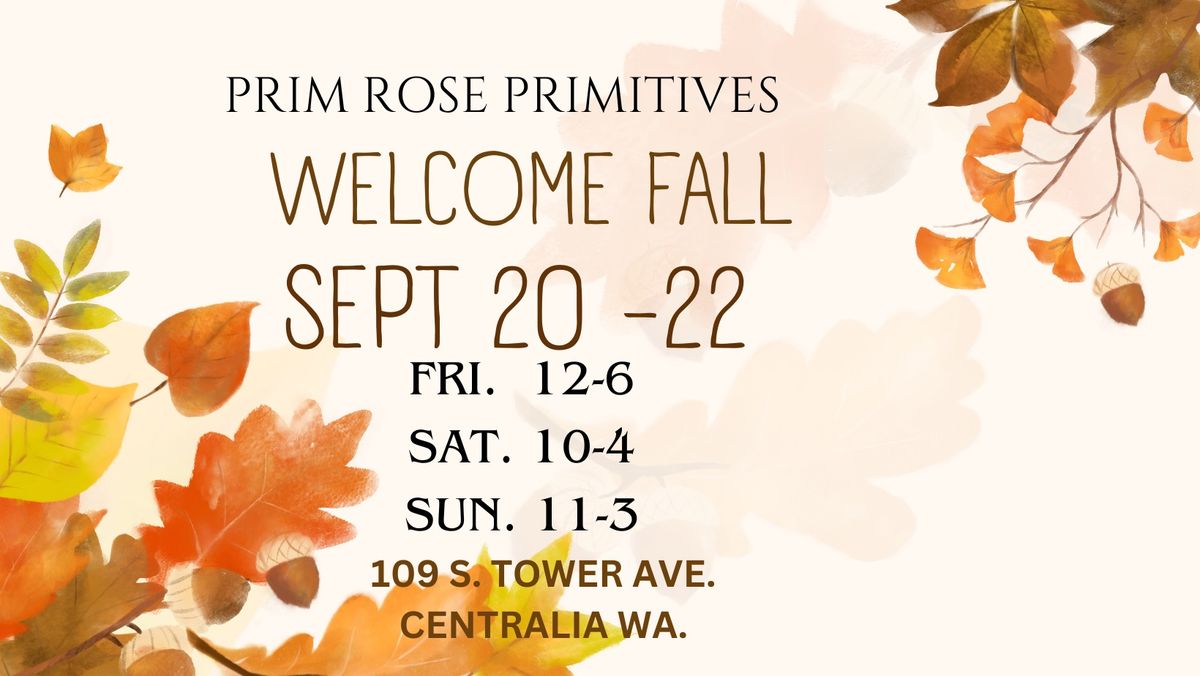 Prim Rose Primitives 11th annual fall open house