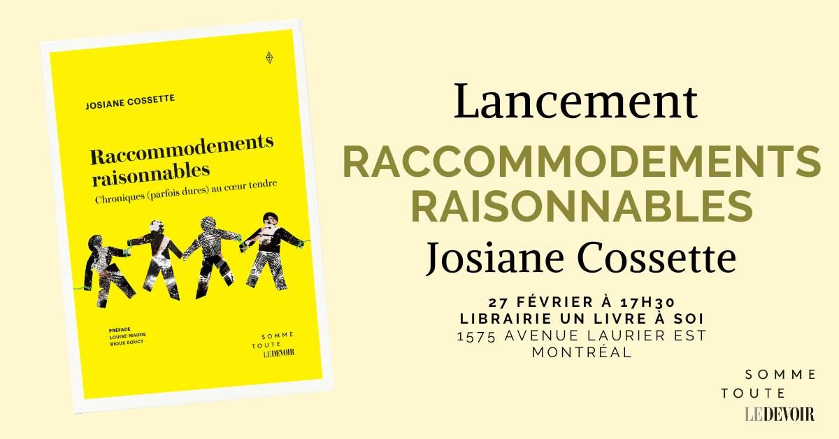 Lancement - Raccommodements raisonnables