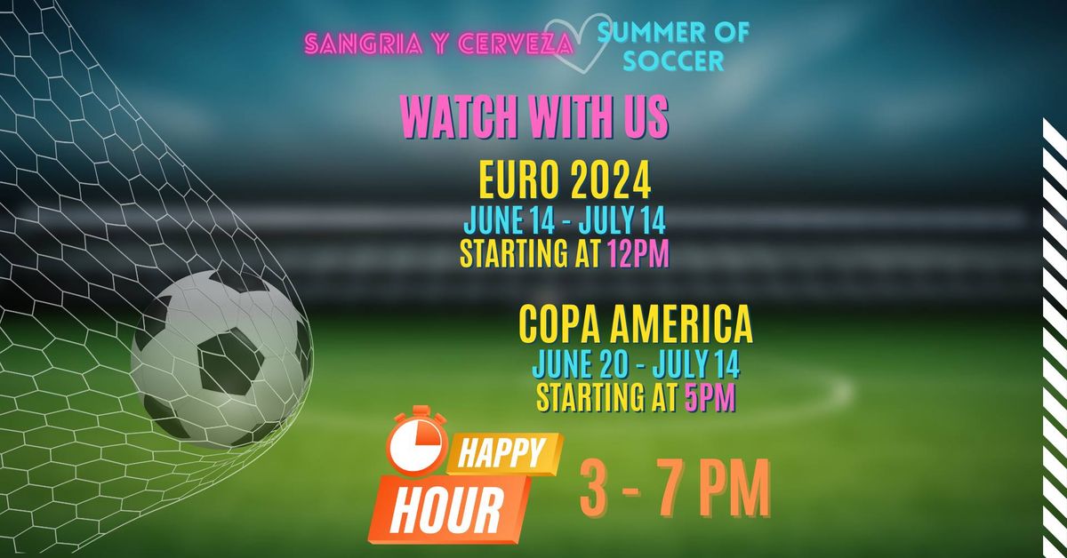 Join Us For Euro 2024 and Copa America Matches