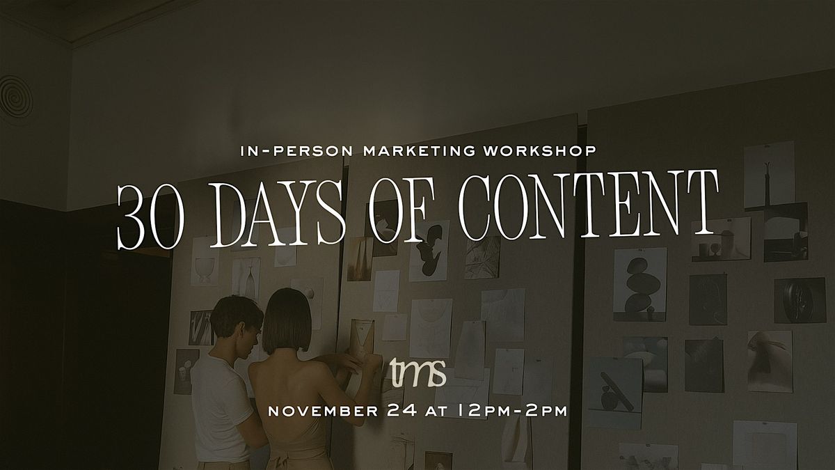 Content That Converts: A Hands-On Workshop with The Marketing Studio