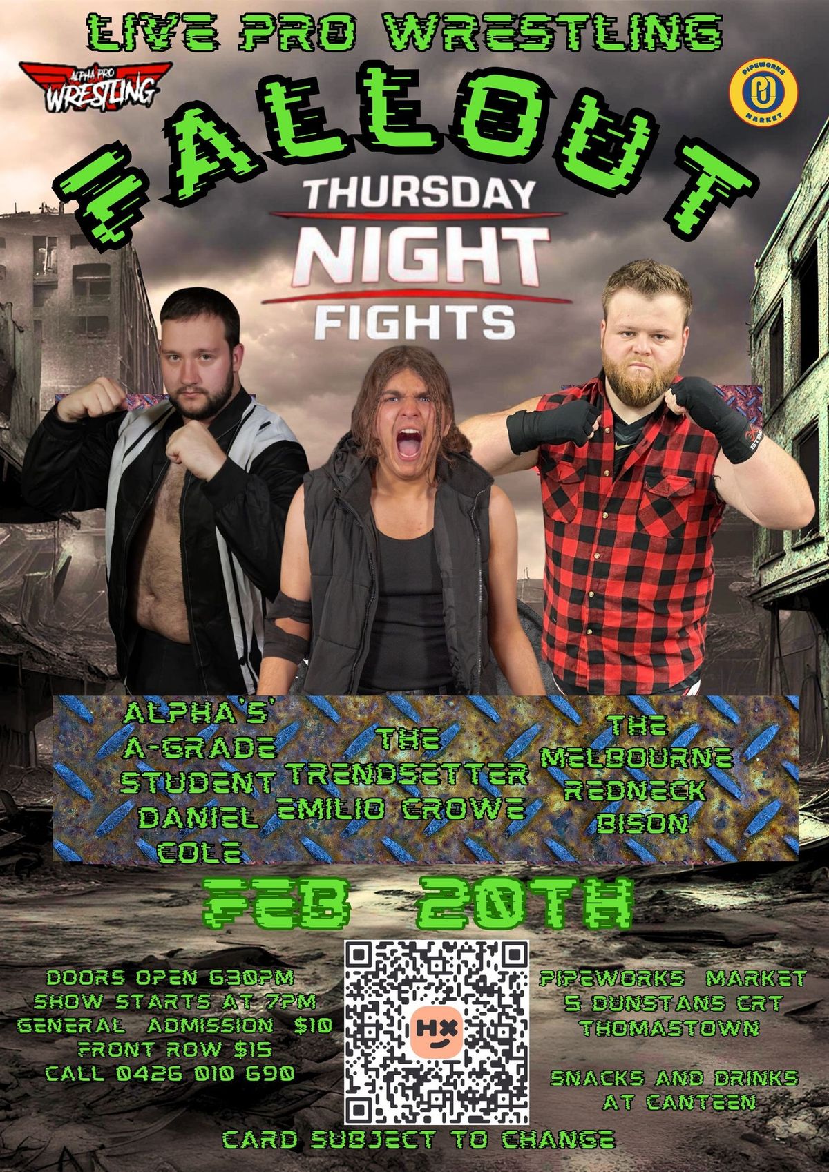 Alpha Pro Wrestling THURSDAY NIGHT FIGHTS: FALLOUT