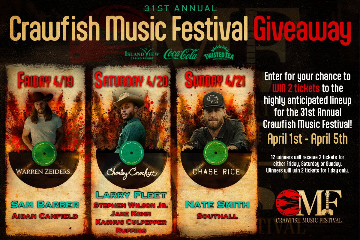 Crawfish Music Festival - Saturday at Mississippi Coast Coliseum