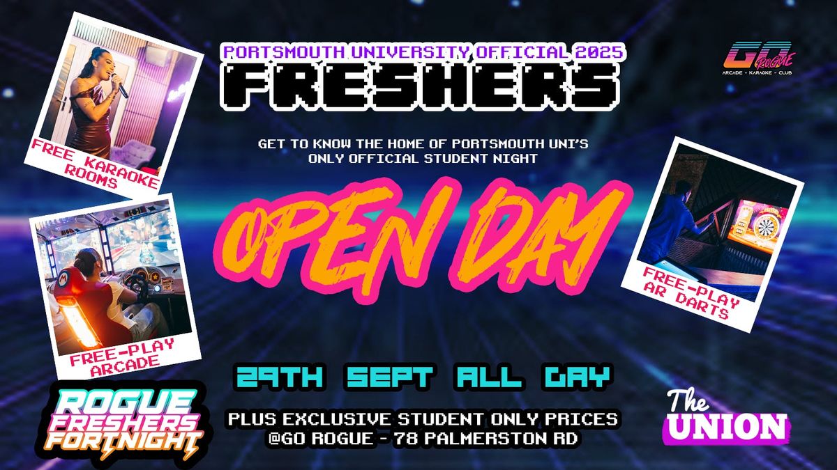 OFFICIAL PORTSMOUTH FRESHERS - OPEN DAY