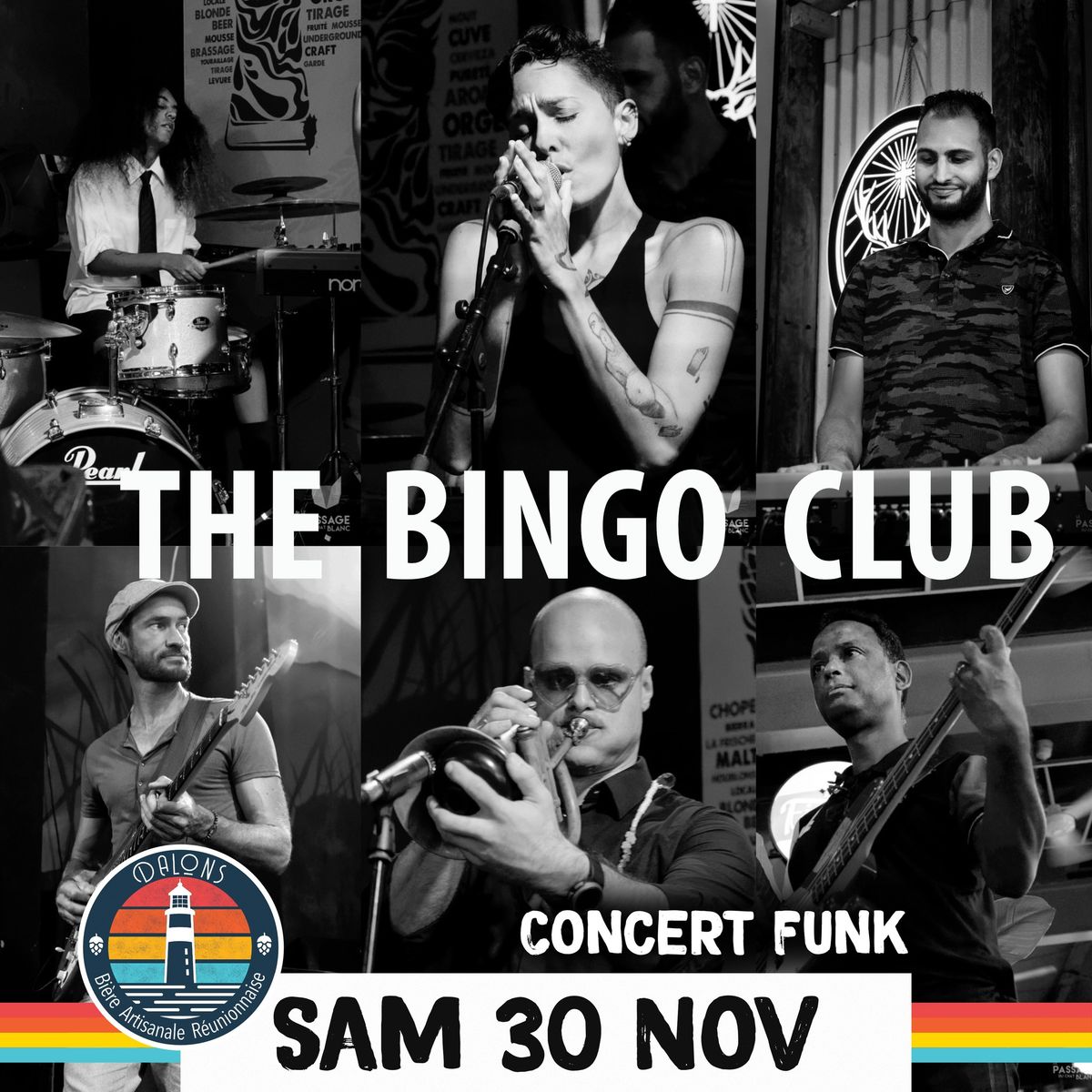 The BINGO CLUB en concert funk au Bar Dalons St-Gilles