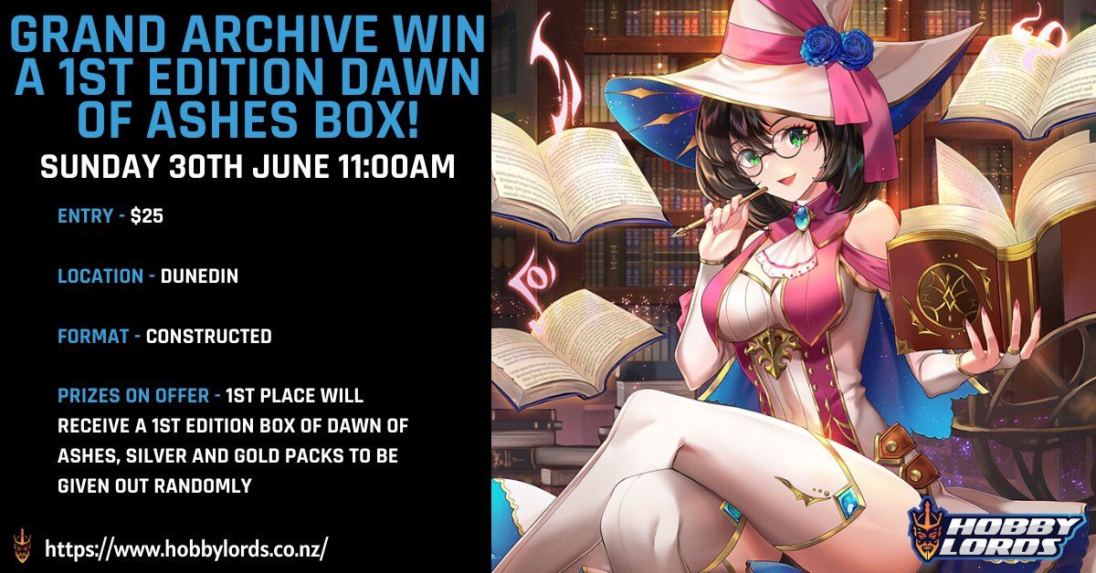 Grand Archive Win a 1st edition Dawn of Ashes Box!