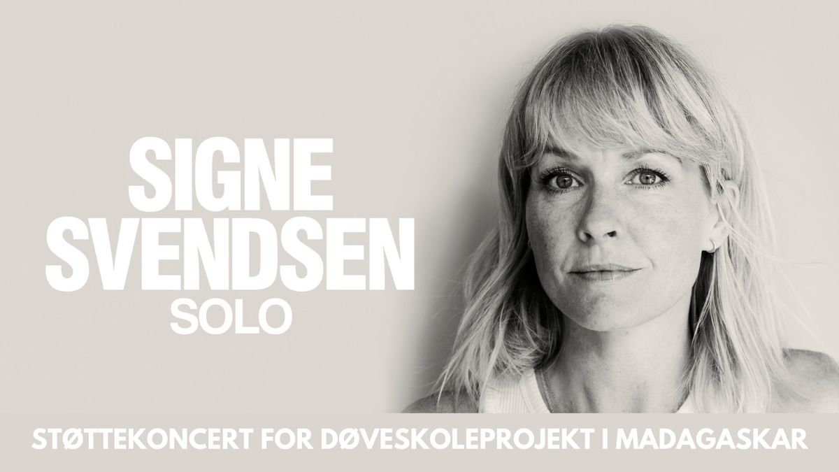 St\u00f8ttekoncert med Signe Svendsen