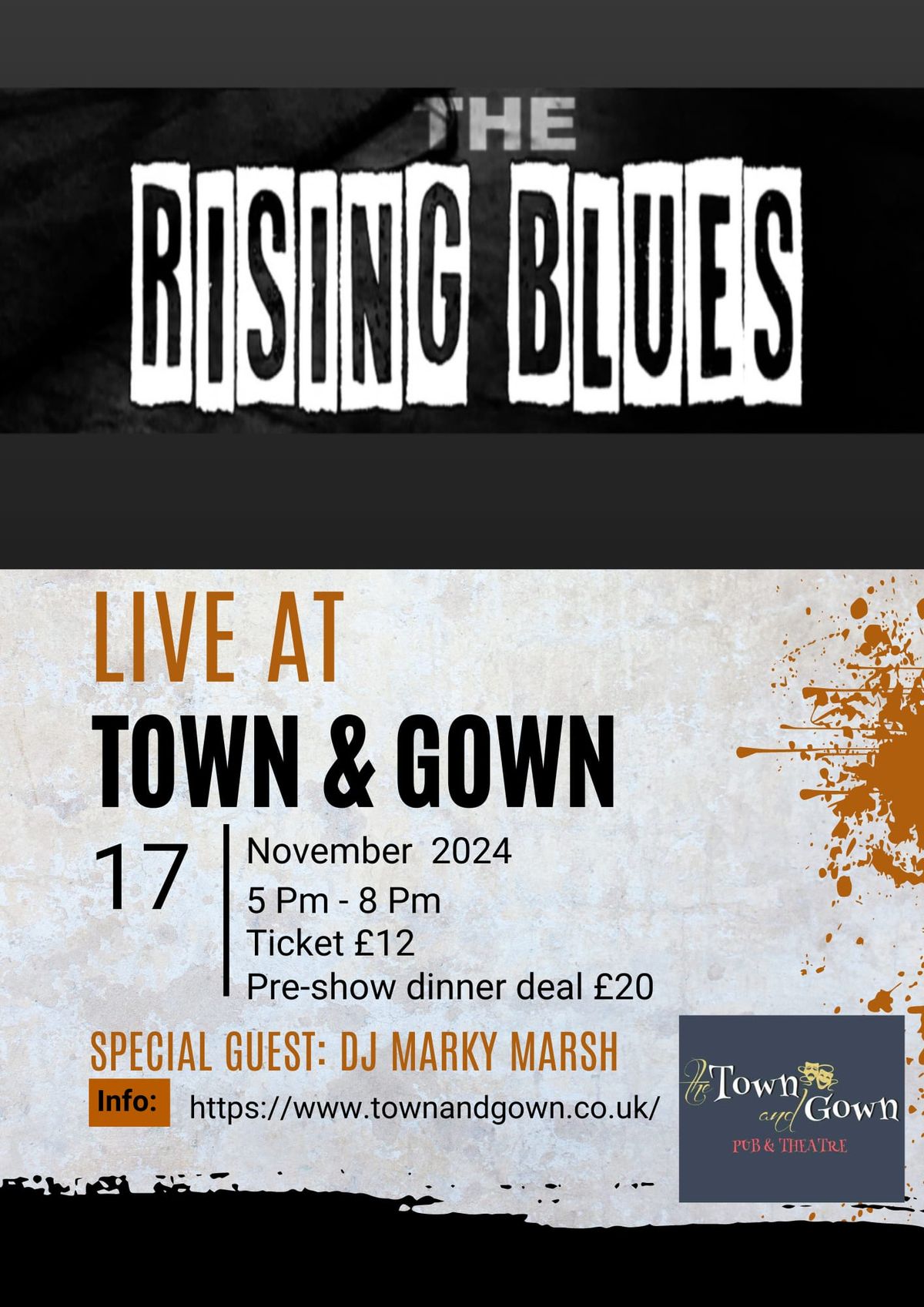 THE RISING BLUES LIVE @ THE TOWN AND GOWN