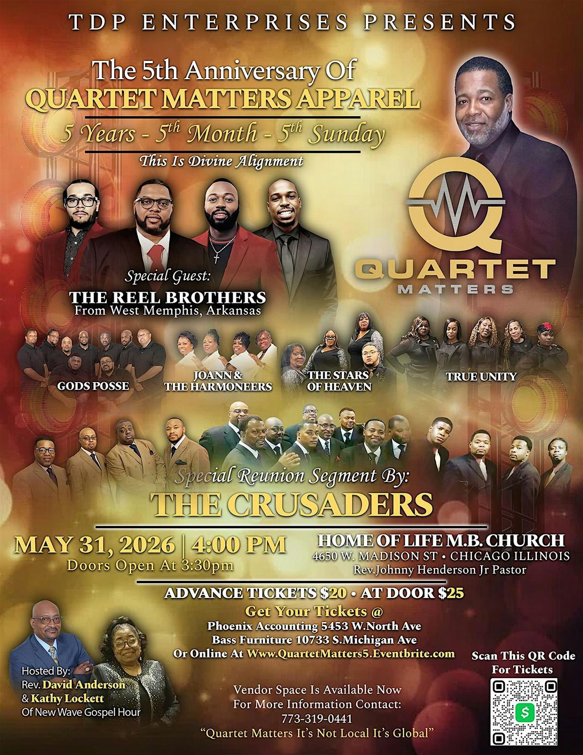 Quartet Matters Apparel 5th Year Anniversary