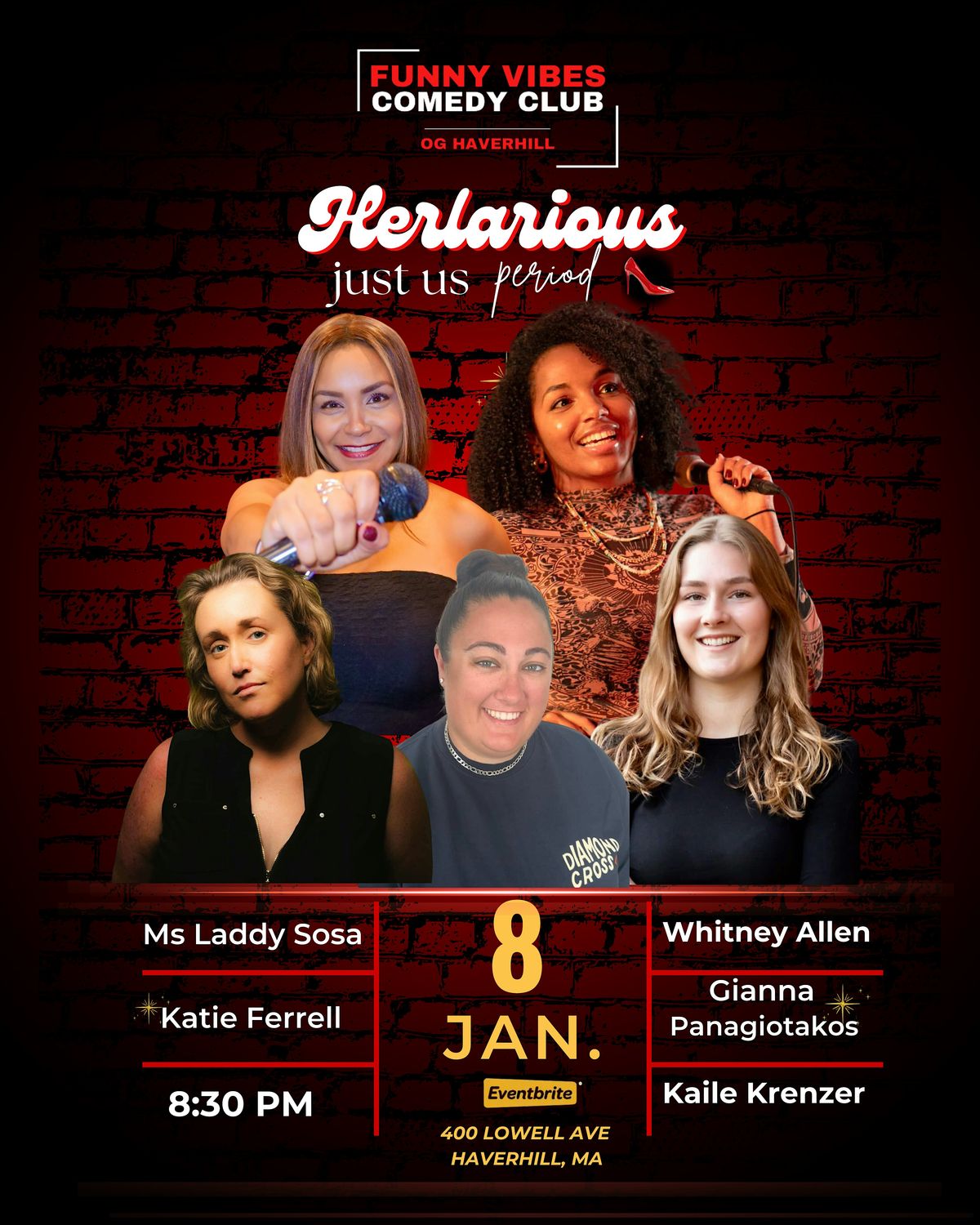 Herlarious Just us Period Comedy Show