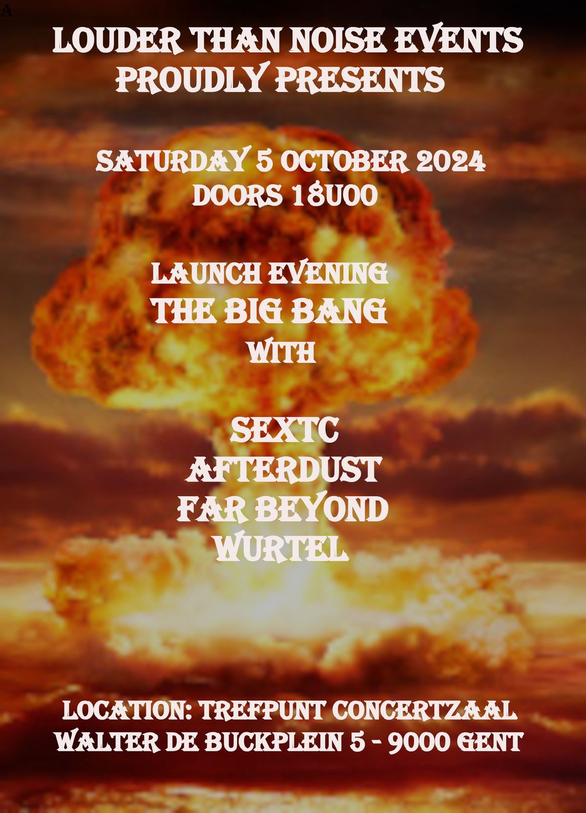 Louder Than Noise Events Launch Evening - The Big Bang!