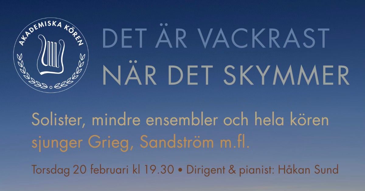 Det \u00e4r vackrast n\u00e4r det skymmer