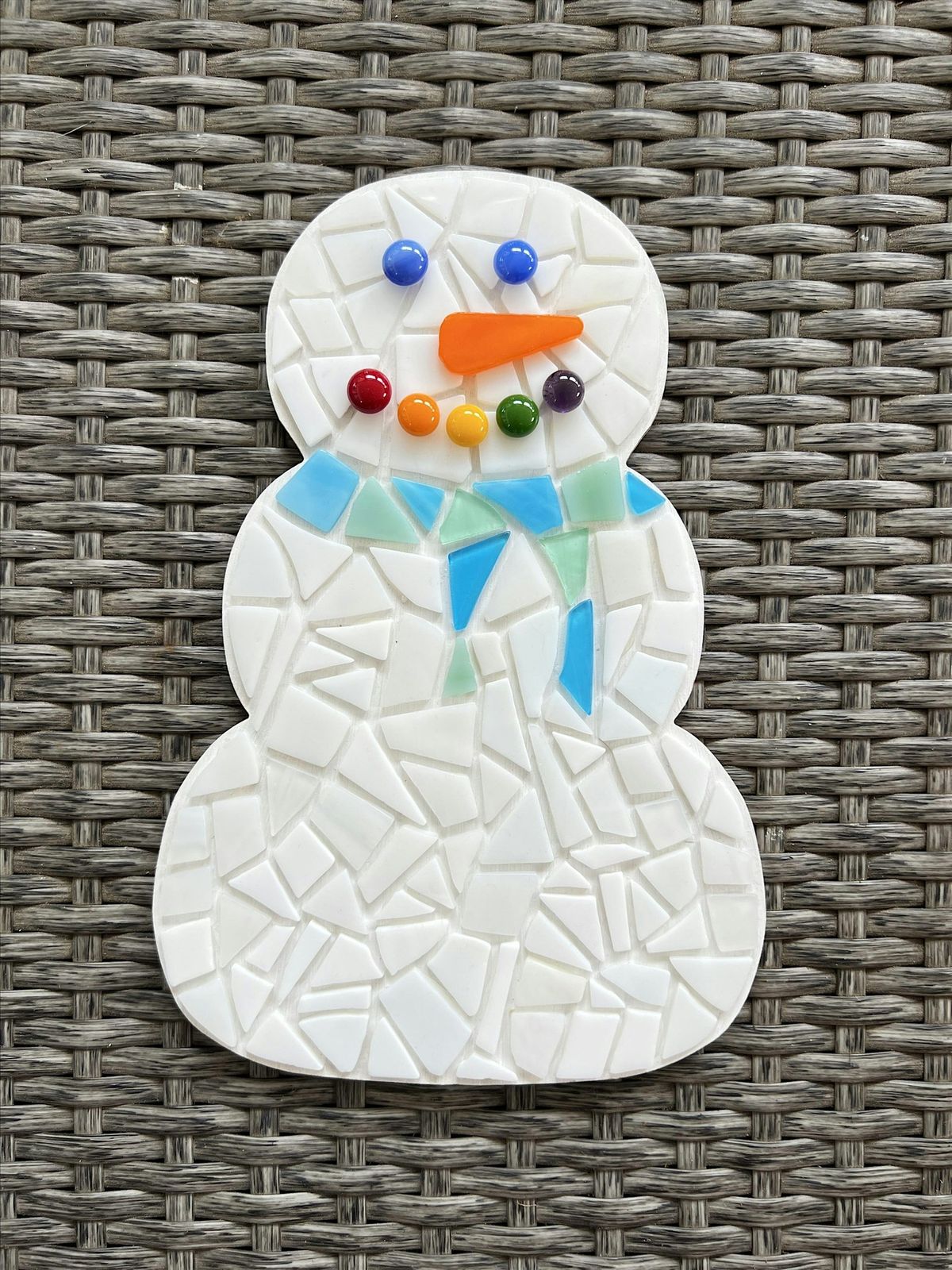 Glass Mosaic class - Snowman at The Vineyard at Hershey