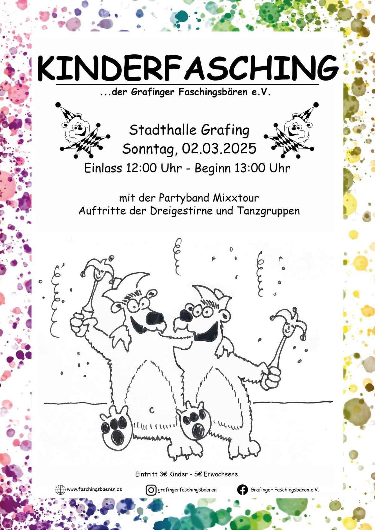 Kinderfasching der Grafinger Faschingsb\u00e4ren