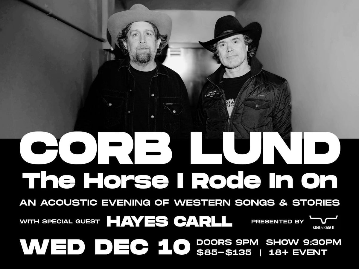 Corb Lund at Ophelias Electric Soapbox