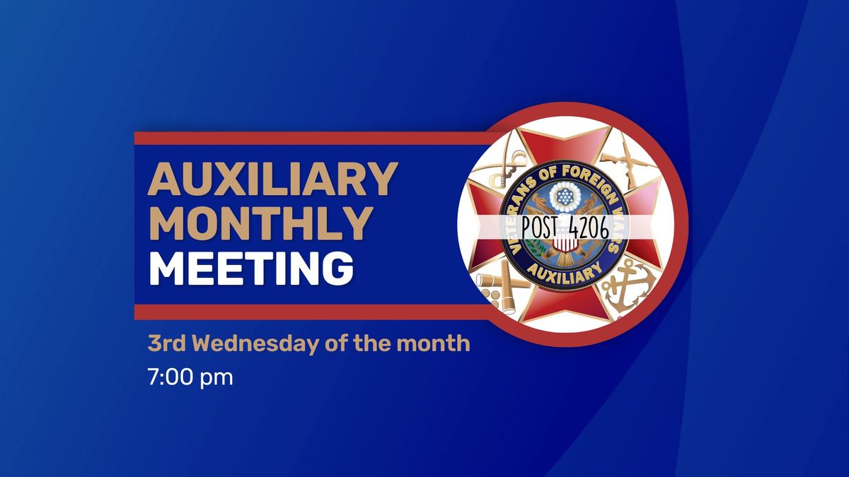 Auxiliary Monthly Meeting 