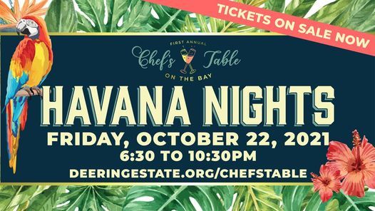 1st annual Chef's Table on the Bay - SOLD OUT!