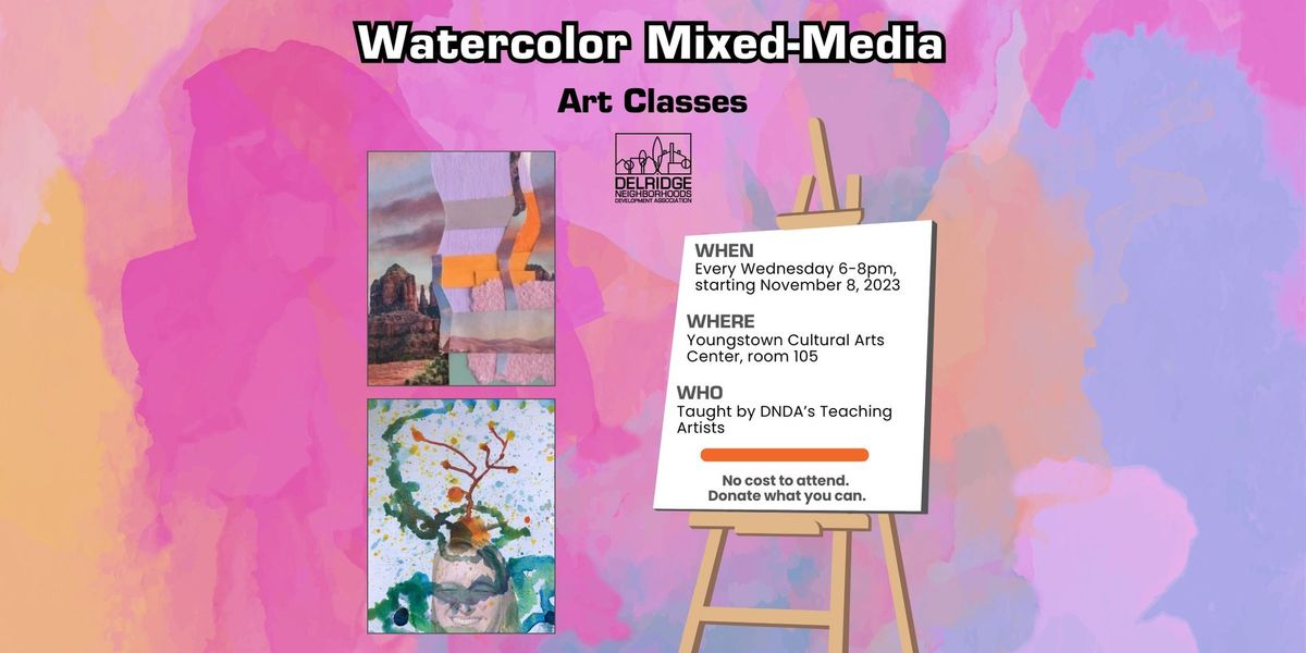 Watercolor Mixed-Media Art Classes (free!)
