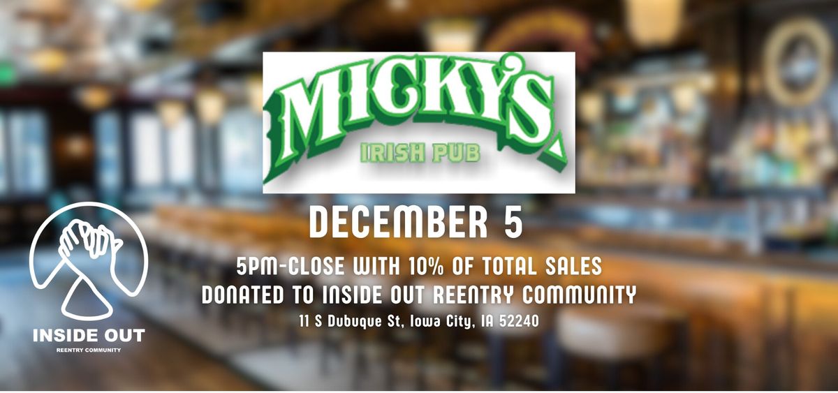 Micky's Giveback Night: Supporting Inside Out Reentry Community