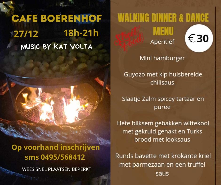 WALKING DINNER & DANCE Streetfood Ofyr