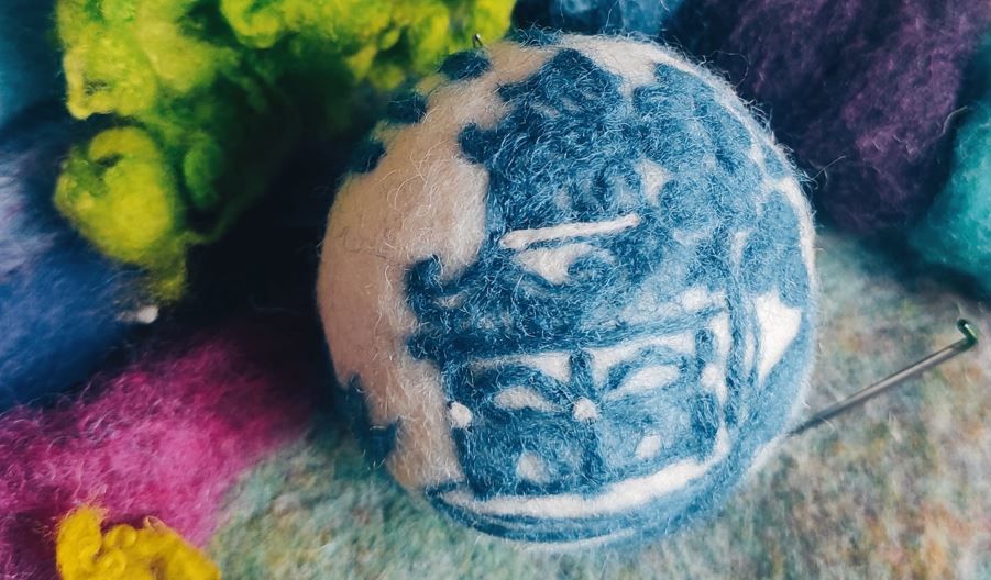 NEEDLE FELTING WORKSHOP \u2013 Inspired by Burleigh Blue & White Patterns