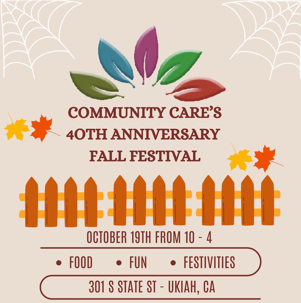 Community Care\u2019s 40th Anniversary Fall Festival 