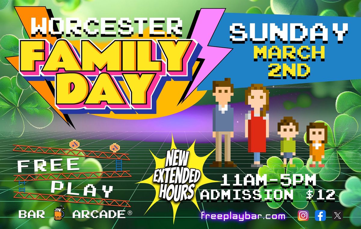 Worcester Freeplay Family Day - Sunday March 2nd