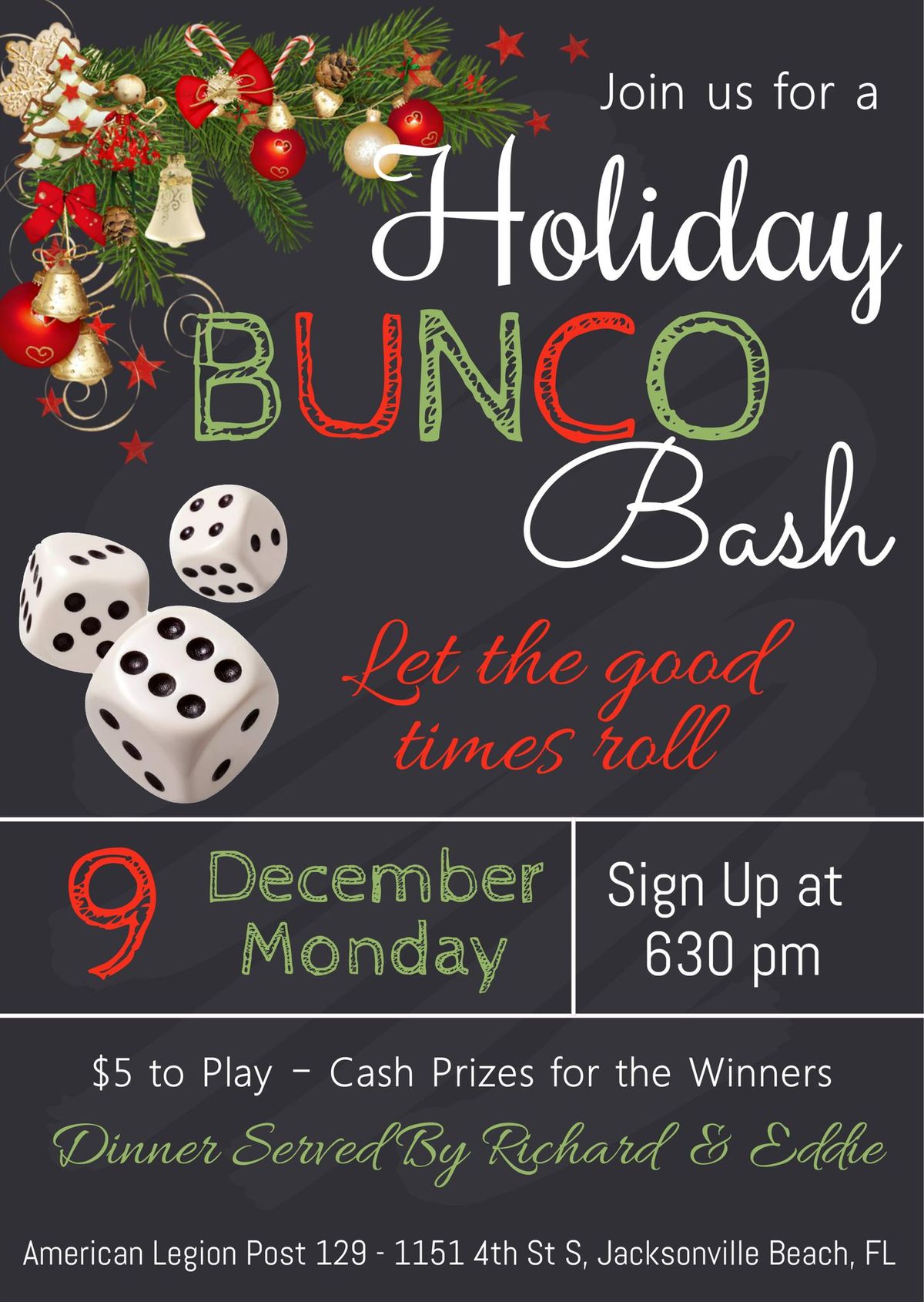 Holiday Bunco Bash!