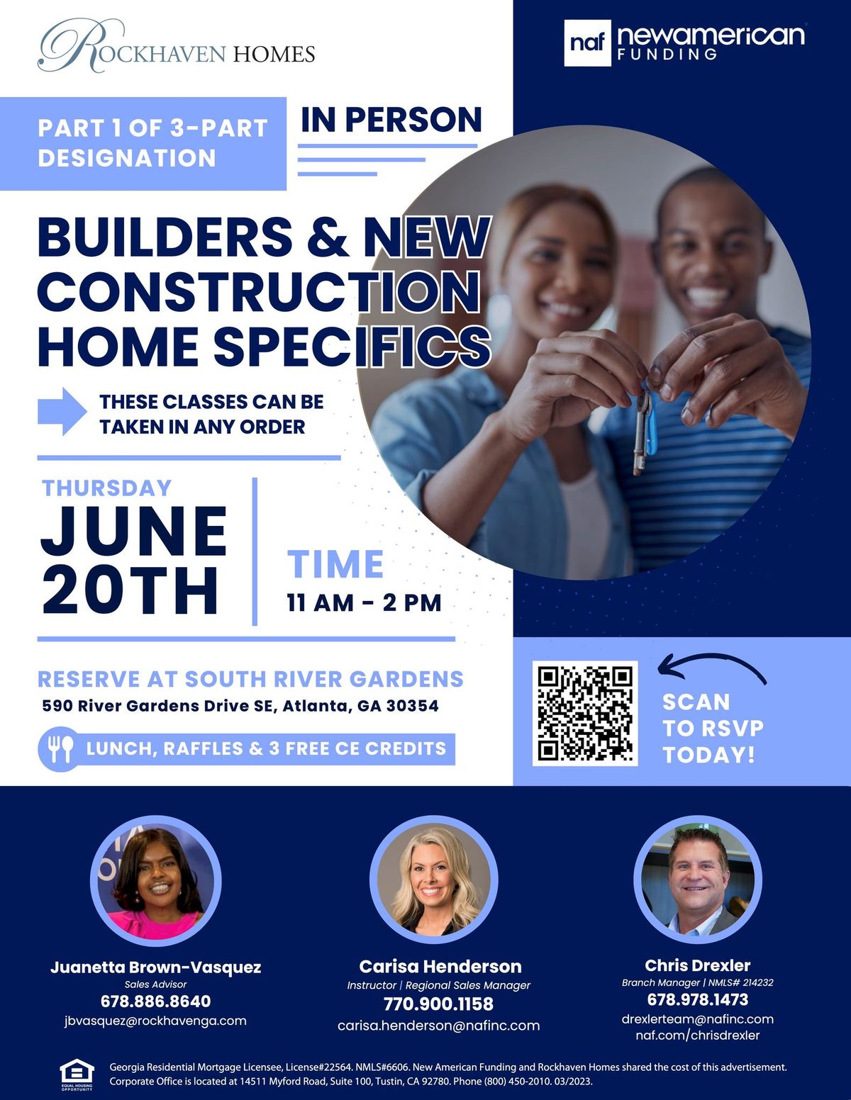 Builders & New Construction CE Class - Reserve at South River Gardens