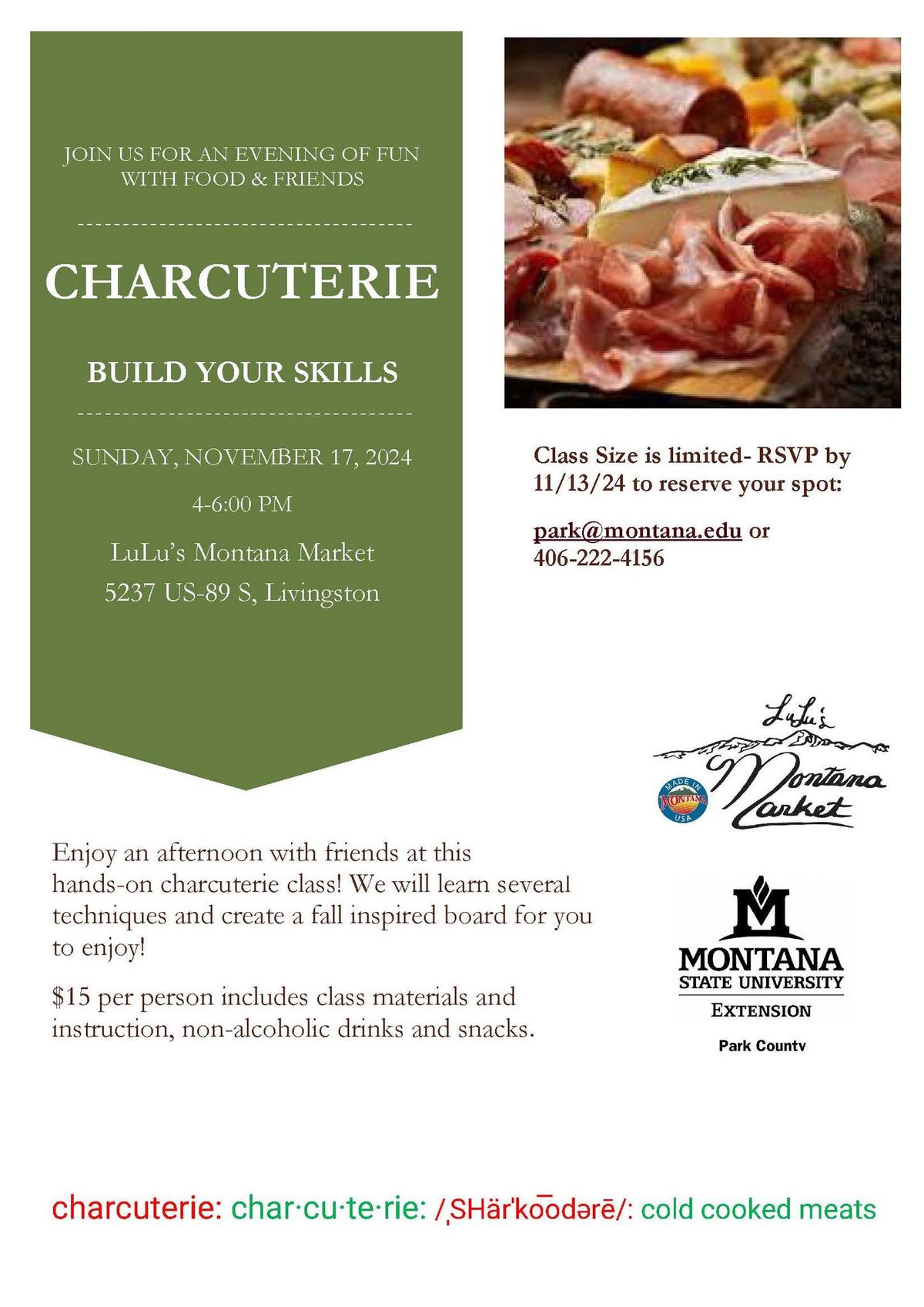 Charcuterie Class at LuLu's