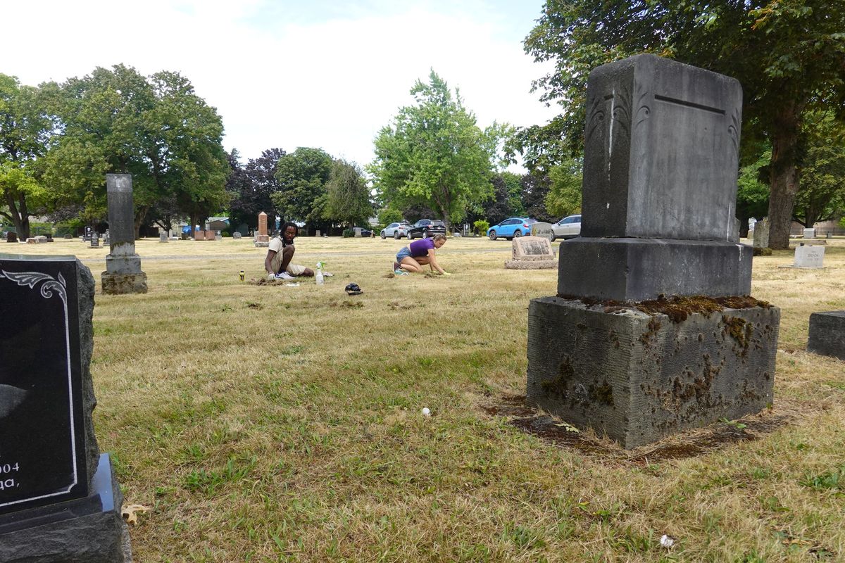 Multnomah Park Cemetery tending