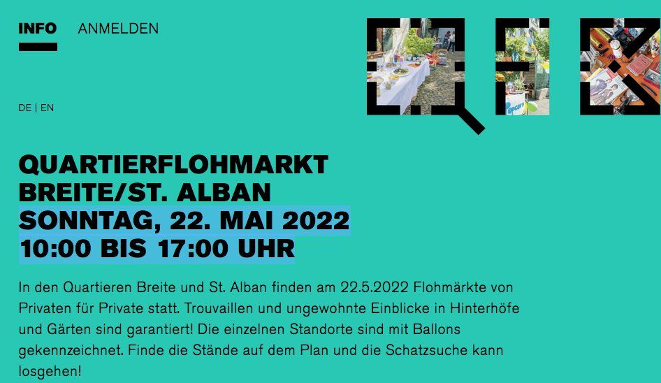 Quartierflohmarkt Breite und St. Alban