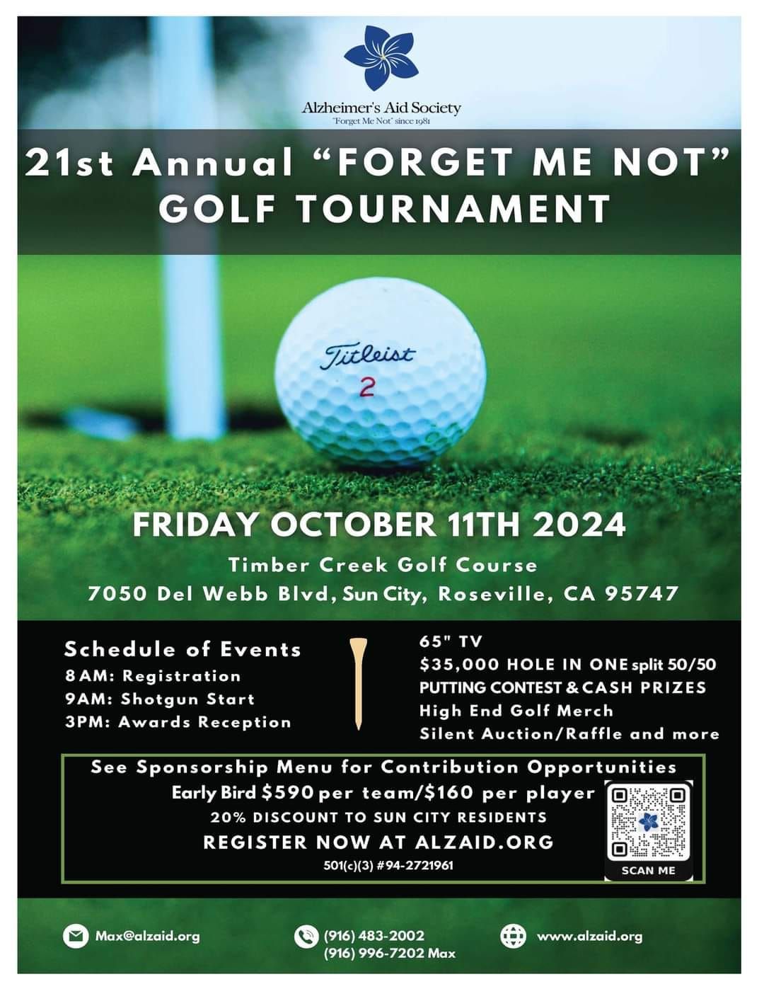 21st Annual Alzheimer's Charity Golf Tournament