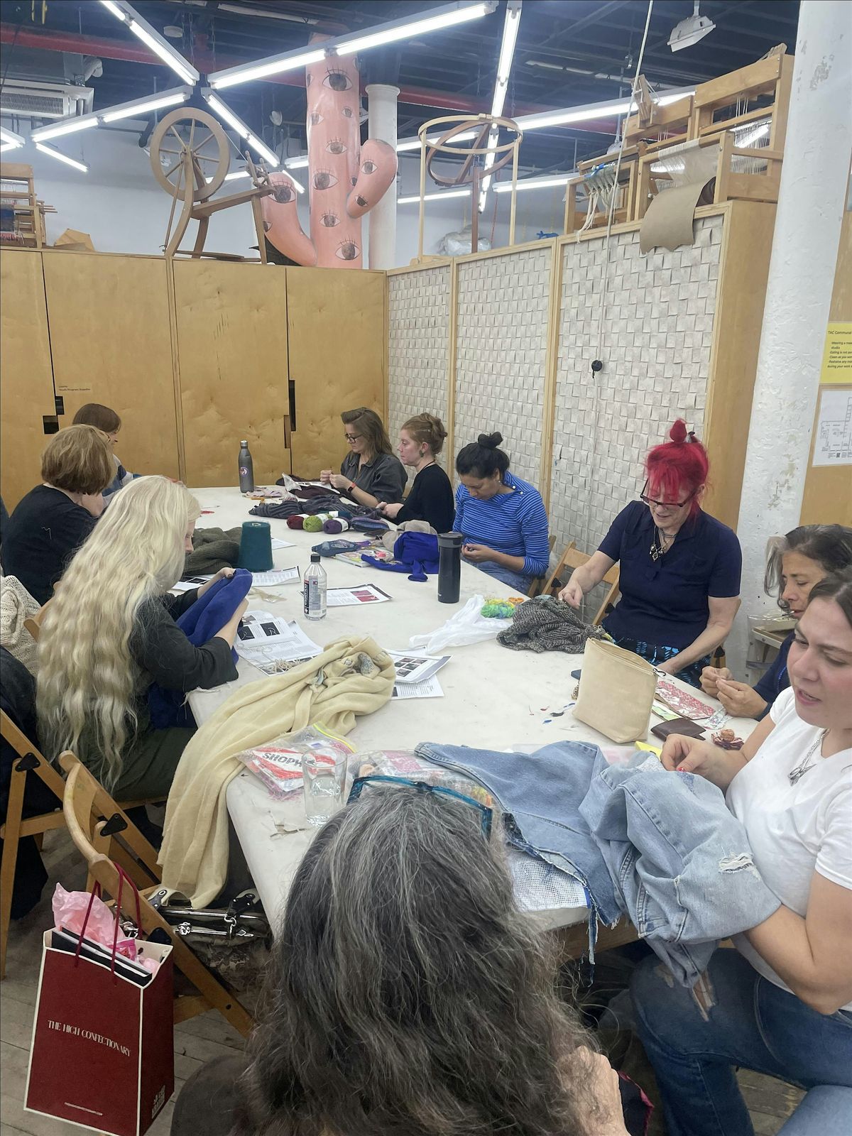 Darn it! Mending Club at The Textile Arts Center