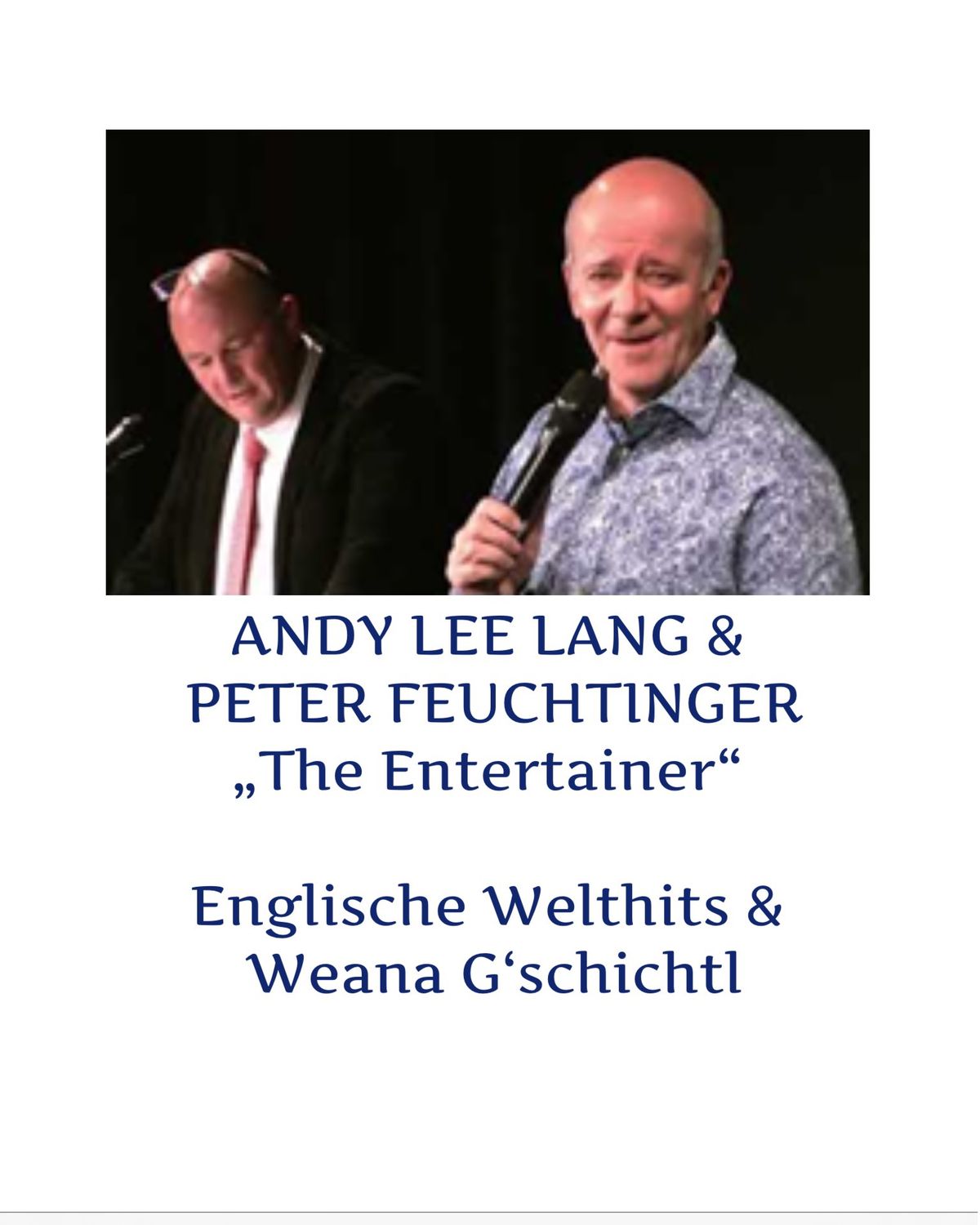 ANDY LEE LANG + PETER FEUCHTINGER \u201eThe Entertainer\u201c 