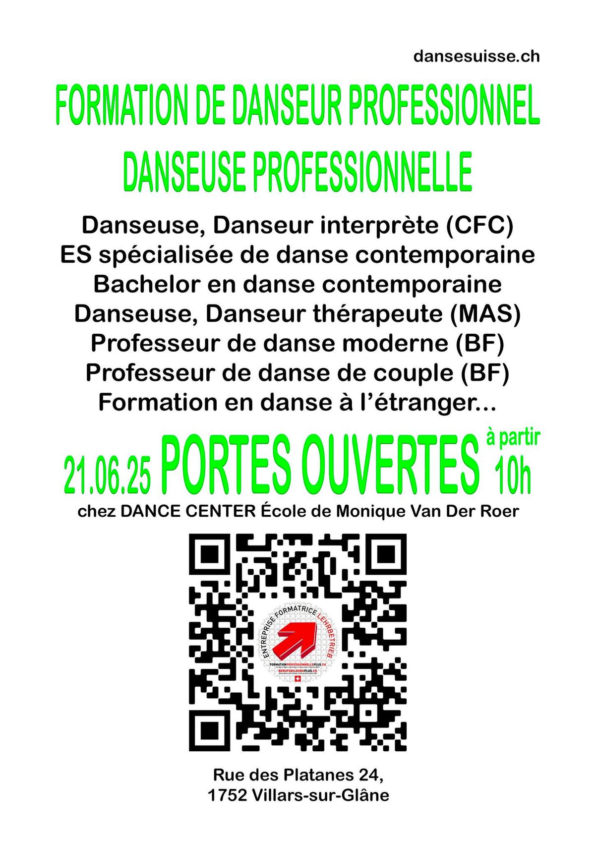 PORTES OUVERTES DANSE FRIBOURG