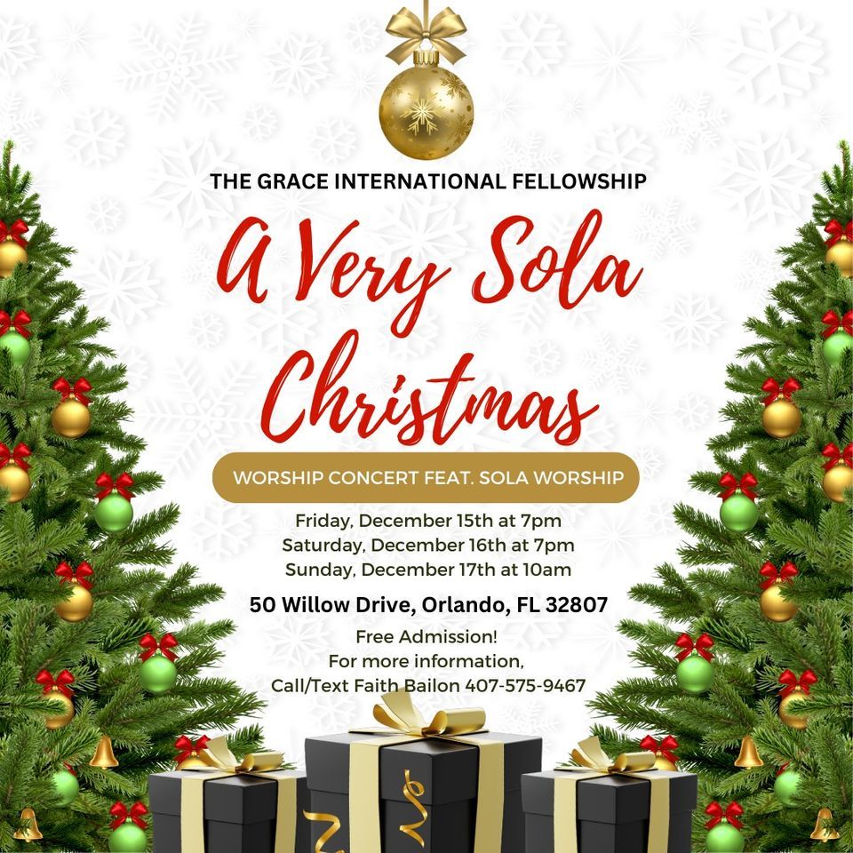 A Very Sola Christmas Concert - by TGIF Sola Worship