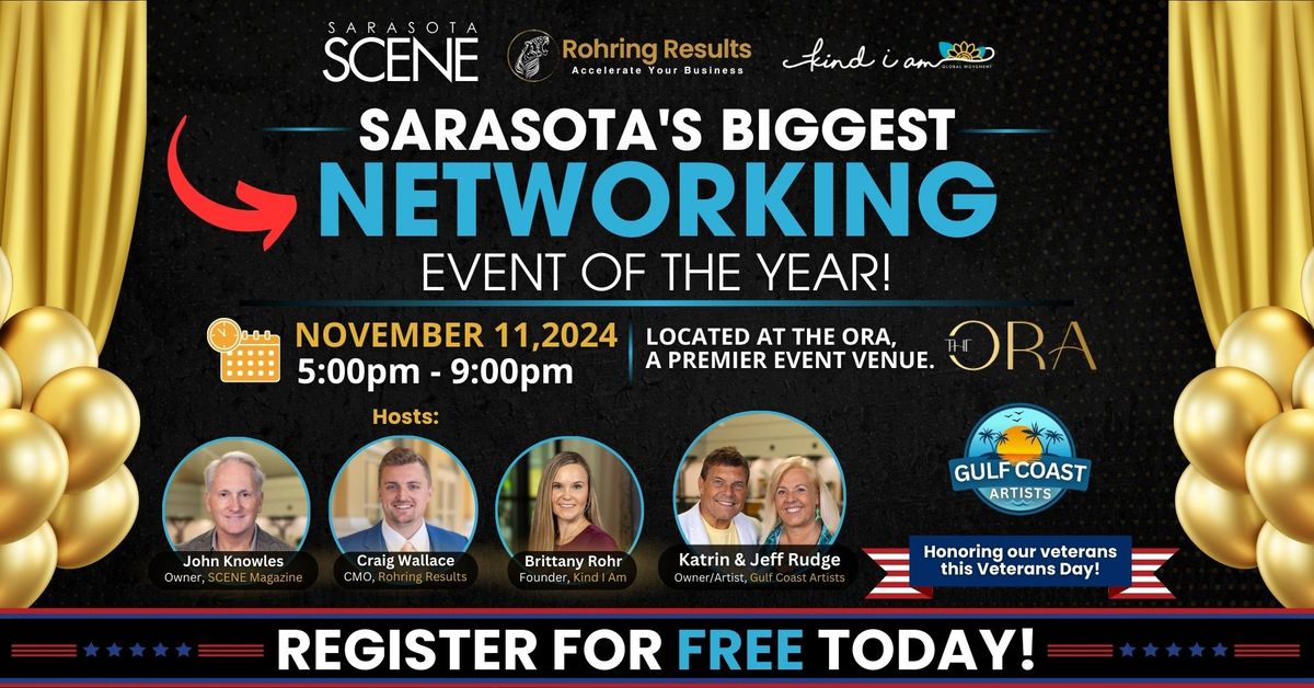 Sarasota's Biggest Networking Event of the Year! On The Sarasota Scene With The Gulf Coast Artists