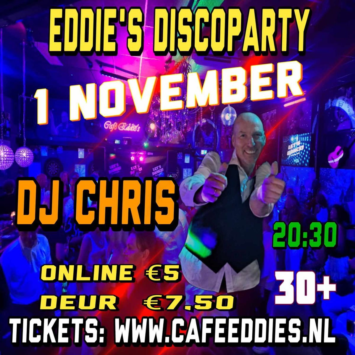 Eddie\u2019s Discoparty met DJ Chris