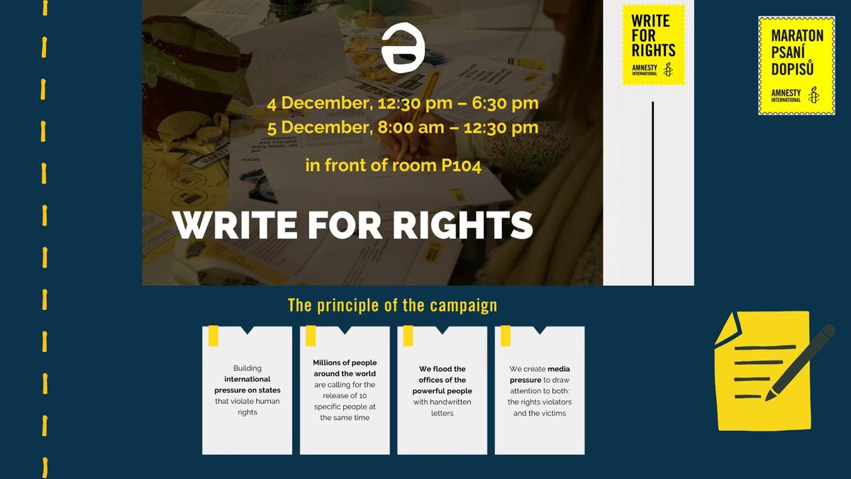 Write for Rights: Amnesty International