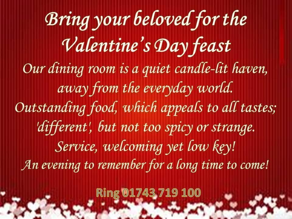 Valentine's Dinner at Old Hall 