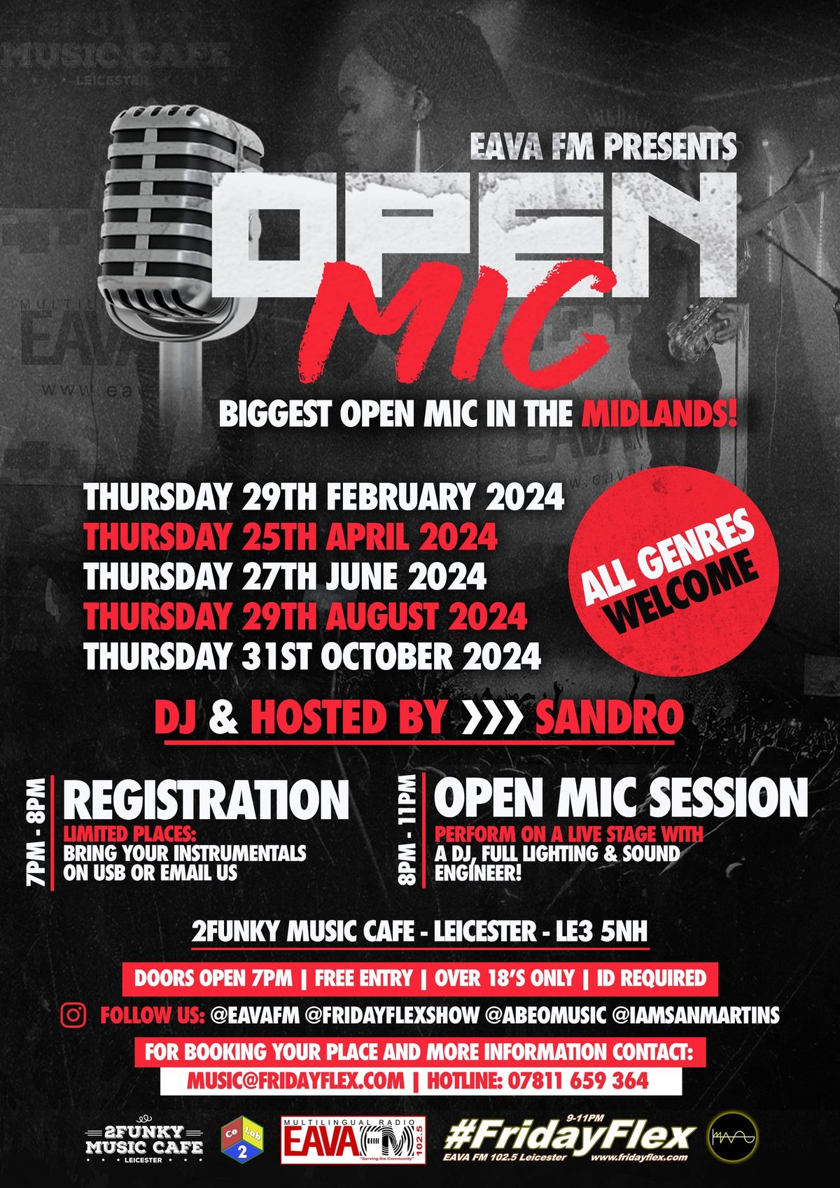 EAVA FM Open Mic - Thursday 31st October 2024