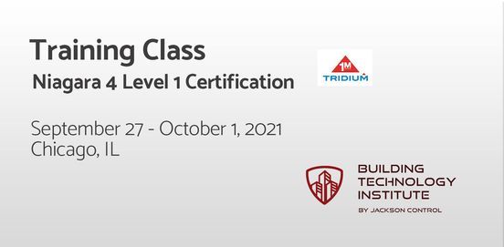 Niagara 4 Level 1 Certification