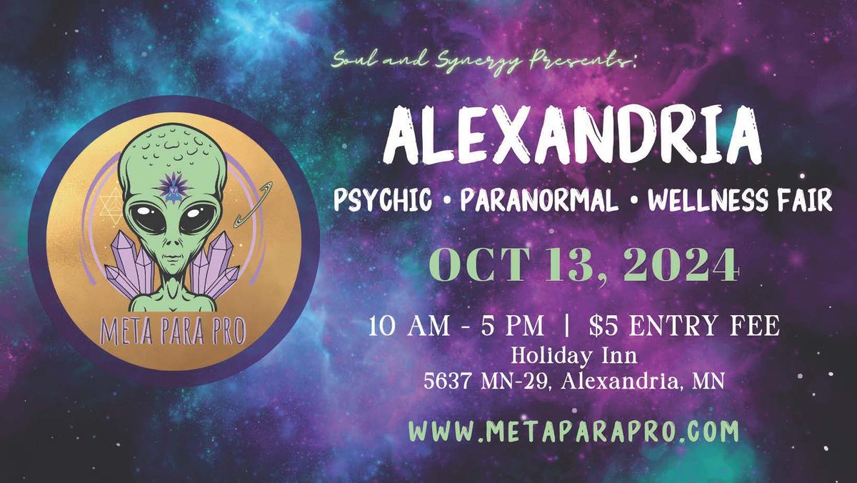 Alexandria MN Psychic-Paranormal-Wellness Fair