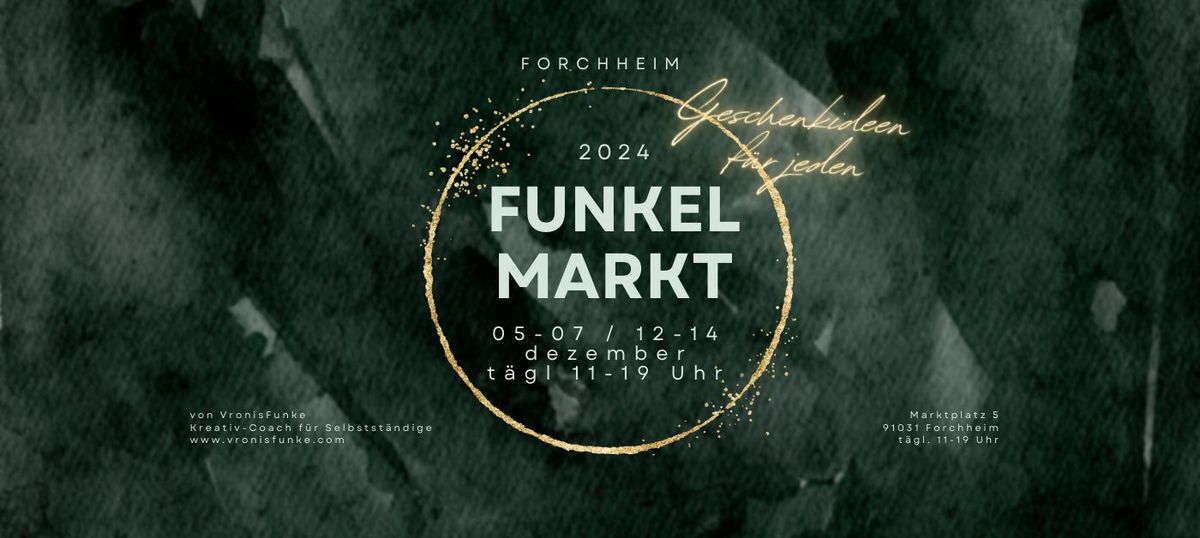 Funkelmarkt 2024 \/\/ handgemachte regionale Geschenkideen f\u00fcr Jeden \/\/ Weihnachtsmarkt in Forchheim