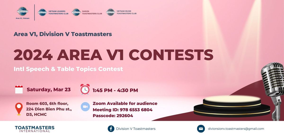 AREA V1 INTERNATIONAL SPEECH CONTEST